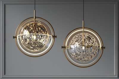 现代吊灯3D模型下载